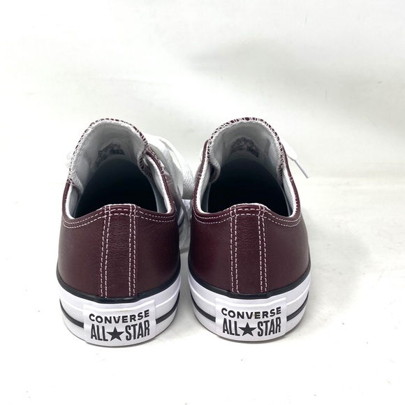 Converse Ctas OX Low Leather Skate Shoes Bordeaux Women Sneakers Casual A07877C - Picture 6 of 11